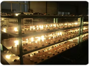 100% aging test facility ensuring zero-defect LED commercial lighting fixtures